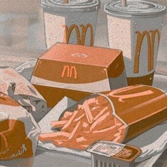 a tray of mcdonalds food